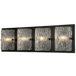 Morgan Bathroom Vanity Light - Black / Ice