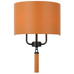 Secret Agent Wall Sconce - Camel / Black