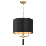 Secret Agent Pendant - Black / Gold