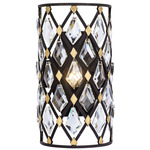 Windsor Wall Sconce - Carbon / Havana Gold / Crystal