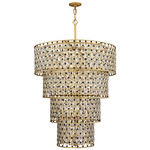 Windsor Chandelier - French Gold / Matte Black / Crystal