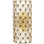 Windsor Wall Sconce - French Gold / Matte Black / Crystal