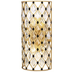 Windsor Wall Sconce - French Gold / Matte Black / Crystal