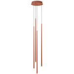 Slim Multi Light Pendant - Terra Red