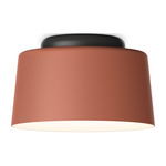 Tube Ceiling Light - Terra Red / White