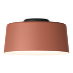 Tube Ceiling Light - Terra Red / White