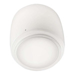 Bot Ceiling Light - Glossy White / White Crystal