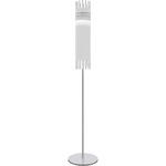 Diadema Floor Lamp - Glossy Chrome / Crystal