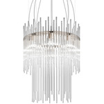 Diadema Two-Tier Pendant - Matte Bronze / Crystal