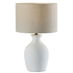 Margot Table Lamp - White / Beige
