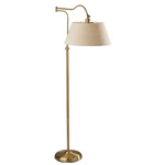 Rodeo Floor Lamp - Antique Brass / Cream