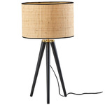 Jackson Table Lamp - Black / Natural/ Black