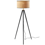 Jackson Floor Lamp - Black / Black