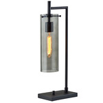 Dalton Table Lamp - Black / Smoke