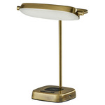 Radley Desk Lamp with Smart Switch - Antique Brass / Frosted