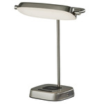 Radley Desk Lamp with Smart Switch - Brushed Steel / Frosted