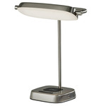 Radley Desk Lamp with Smart Switch - Brushed Steel / Frosted