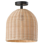 Bahama Ceiling Light - Dark Bronze / Natural