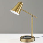 Cup Warming Desk Lamp - Antique Brass