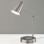 Cup Warming Desk Lamp - Brushed Steel