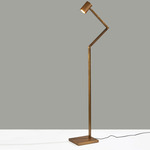 Newman Task Floor Lamp - Lacquered Brass