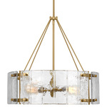 Calvert Pendant - Burnished Brass / Clear