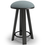 BuzziMilk Counter Stool - Black Stained Ash / Electric