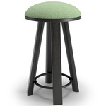 BuzziMilk Counter Stool - Black Stained Ash / Jade
