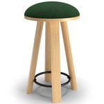 BuzziMilk Counter Stool - Natural Ash / Bottle