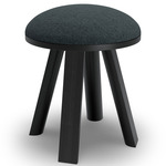 BuzziMilk Stool - Black Stained Ash / Mid Grey