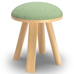 BuzziMilk Stool - Natural Ash / Jade