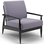 BuzziNordic ST101 Armchair - Black Stained Ash / Lila