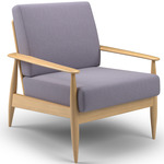 BuzziNordic ST101 Armchair - Natural Ash / Lila