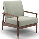 BuzziNordic ST101 Armchair - Walnut / Silver