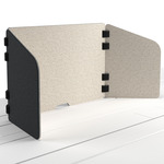 BuzziTripl Home Desk Partition - Anthracite / Off White