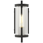 Eastham Outdoor Wall Lantern - Textured Black / Clear