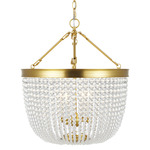 Summerhill Pendant - Burnished Brass / Clear