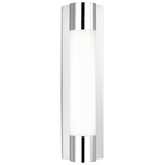 Loring Bathroom Vanity Light - Chrome / White