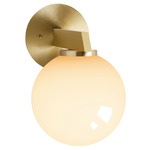 Gaia Wall Sconce - Satin Brass / Shiny Opal