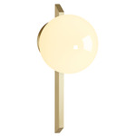 Gaia Wall Sconce - Satin Brass / Shiny Opal