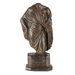Greek Female Torso Sculpture - Antique Bronze