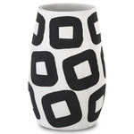 Pagliacci Vase - White / Black