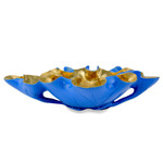 Wrapped Lotus Bowl - Blue / Gold