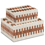 Tia Box Set of 2 - Natural / White