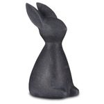 Marble Rabbit Sculpture - Black