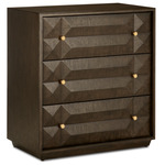 Kendall Chest - Polished Brass / Dove Gray