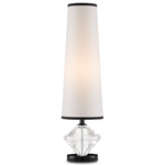 Whirling Table Lamp - Clear / Off-White/ Black