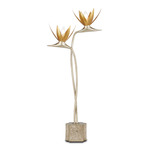 Paradiso Table Lamp - Contemporary Gold & Silver Leaf