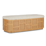 Anisa Storage Bench - Natural / Parchment