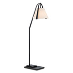 Frey Floor Lamp - Satin Black / Off White